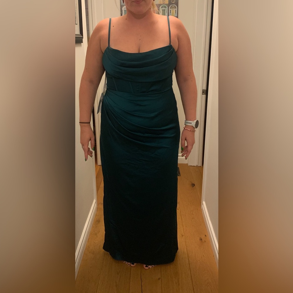 Azazie Mai dress in Emerald